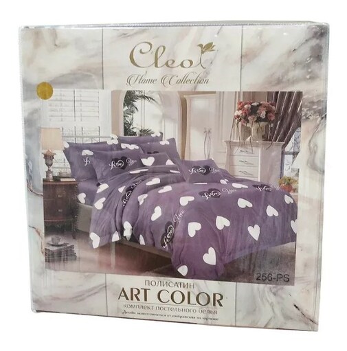 КПБ евро полисатин Art Color AC (нав. 50*70-2шт) Клео <AC-075>