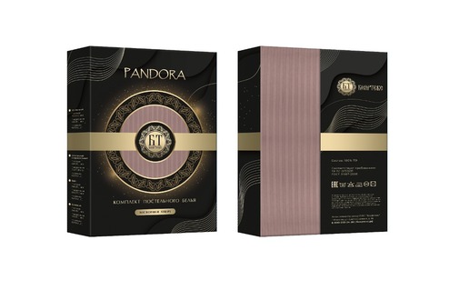 КПБ  микрофибра-страйп Pandora <№17-1418 Мокко>