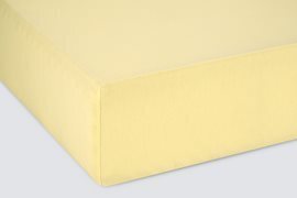 Простыня трикотажная 60*120*20 на резинке Экотекс Скидка 10%<60*120*20, нежно-желтый детское>